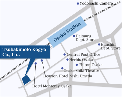 Osaka Headquarters Access Map