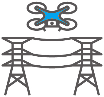 送電線・鉄塔点検アイコン